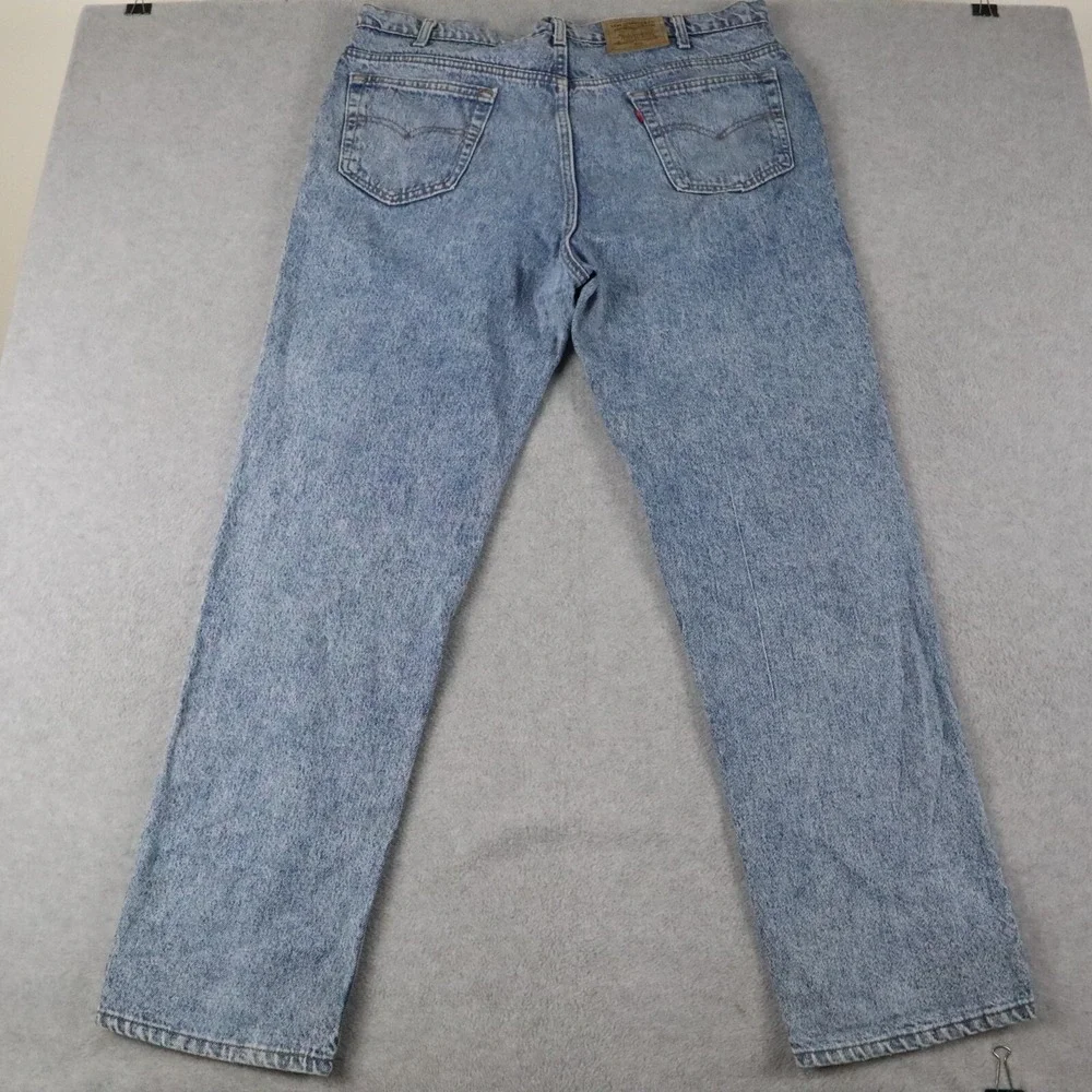 Vtg Levi's 540 Jeans Mens 42x32 Relaxed Fit 5-Pocket Stone Wash‎ Denim Blue USA